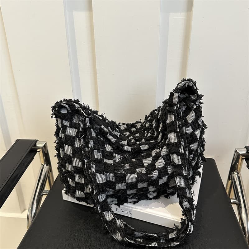 2024 New Trendy Denim Crossbody Bag for Women, Large Capacity Casual Shoulder Bag for Commuting