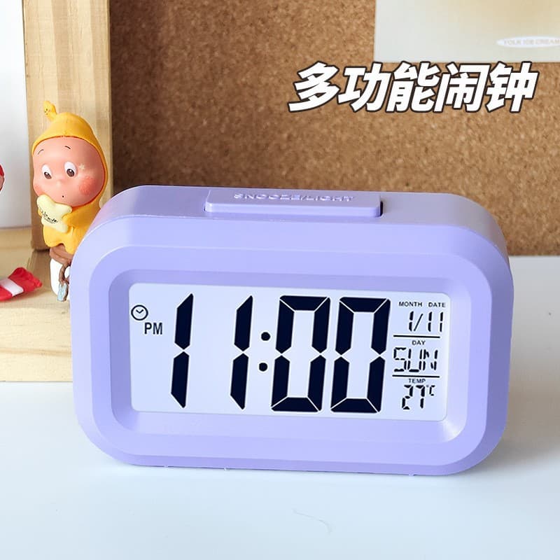 Compact mini alarm clock cute clock alarm clock wake-up electronic clock for boys and girls to get up artifact smart alarm clock