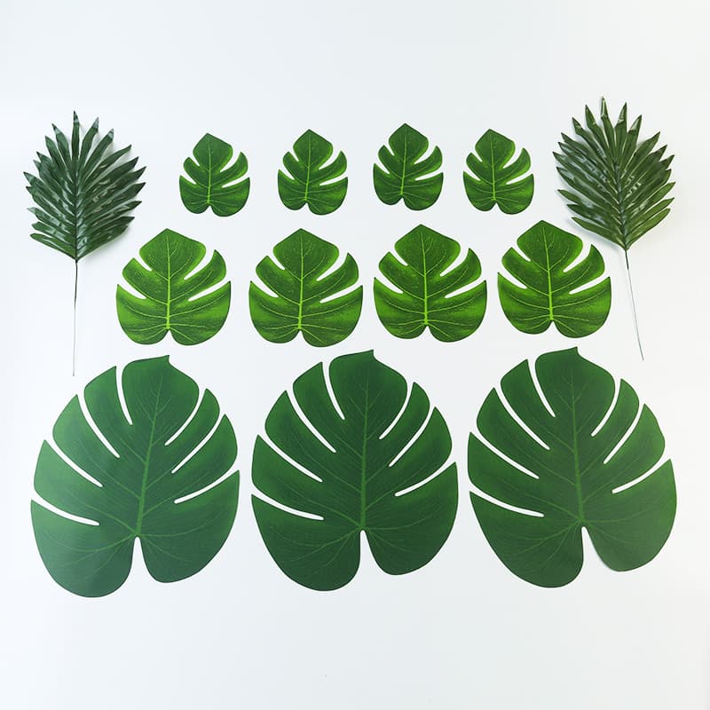 Artificial Monstera Leaves, Artificial Home Decoration, Artificial Plants, Beach Decor, Party Supplies, Table Decor, Factory Wholesale