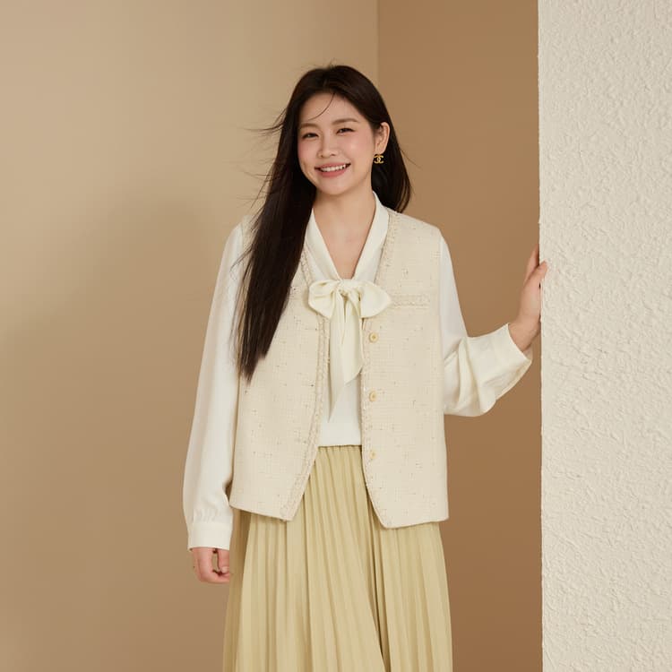 【Southern French Heiress】Elegant Layered Two-Piece Set, Plus Size Women's Clothing, 2025 Autumn New Arrival