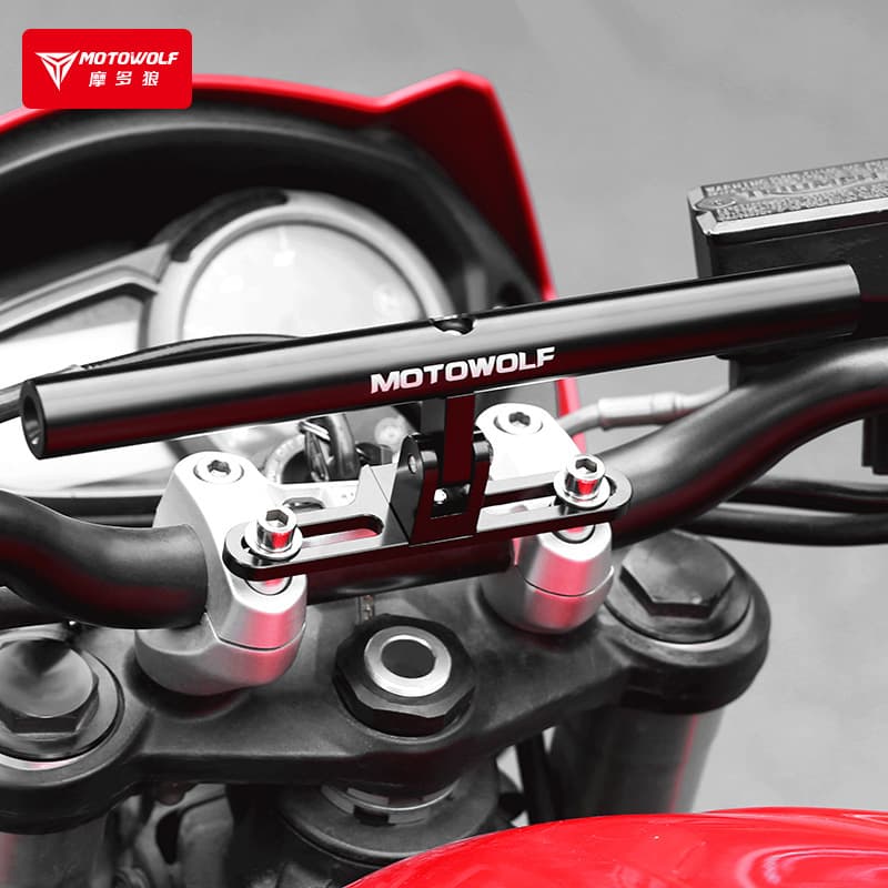 Motorcycle Modification Extension Bracket Solid Aluminum Crossbar Extended Adjustable Multifunctional Modification Extension Bar