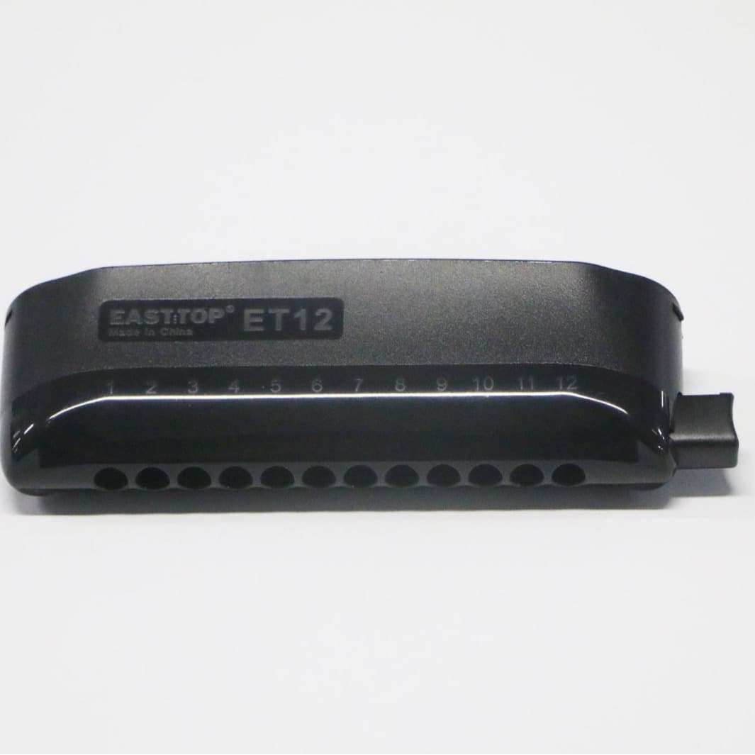 EASTTOP New Oriental Ding 12-Hole Semi-Tone Scale Harmonica Easy to Blow and Take Apart Beautiful Exterior ET-12 Harmonica