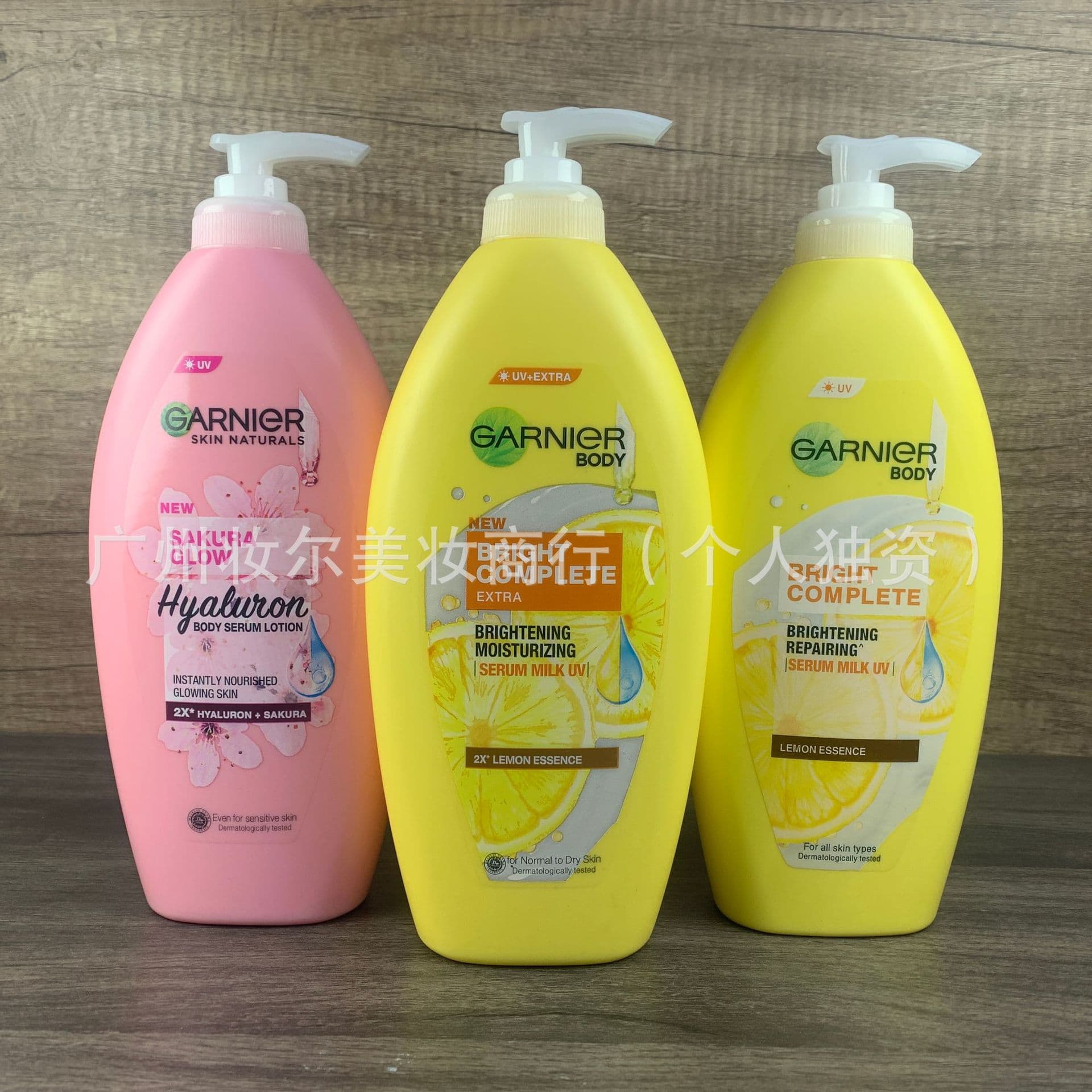 In Stock Thai Version Garnier 337 Lemon VC Niacinamide Body Lotion Garnier Hydrating Brightening Moisturizing Repair