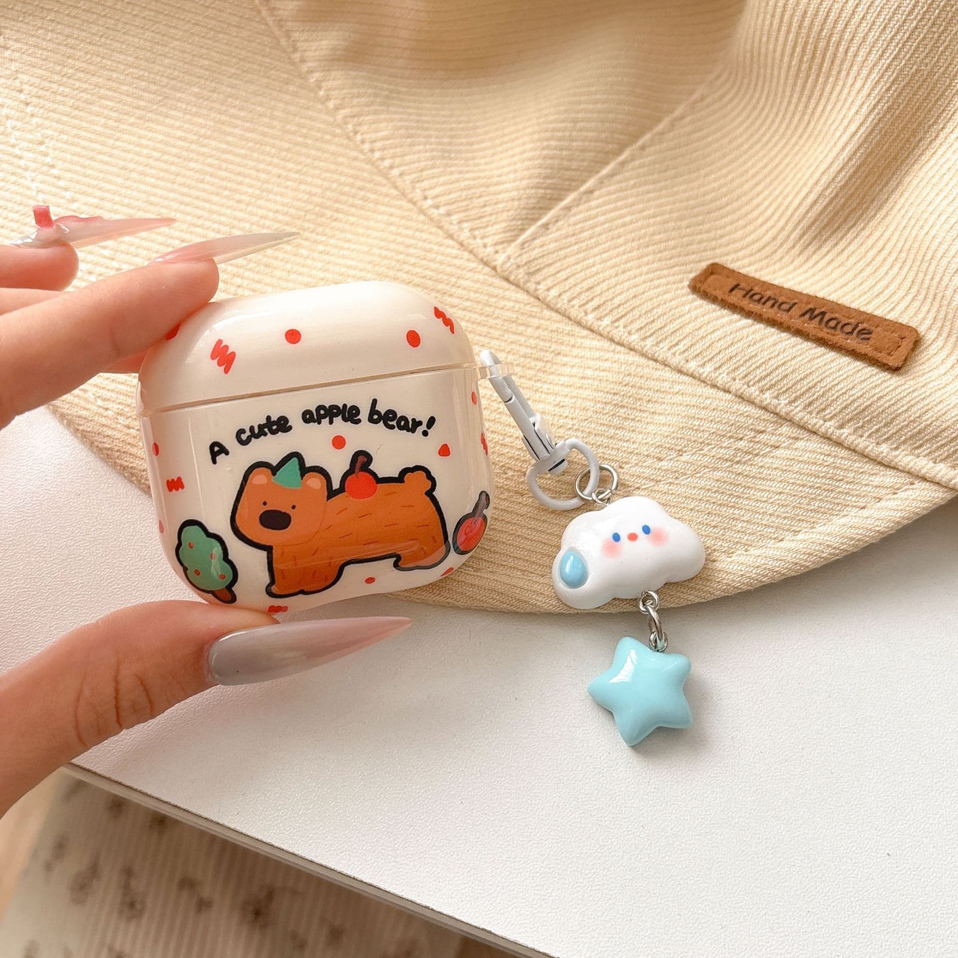 AirPods Pro 3 Protective Case, Earphone Shell for Apple 2nd and 3rd Generation, Premium Cartoon Bluetooth Earphone Case Cover