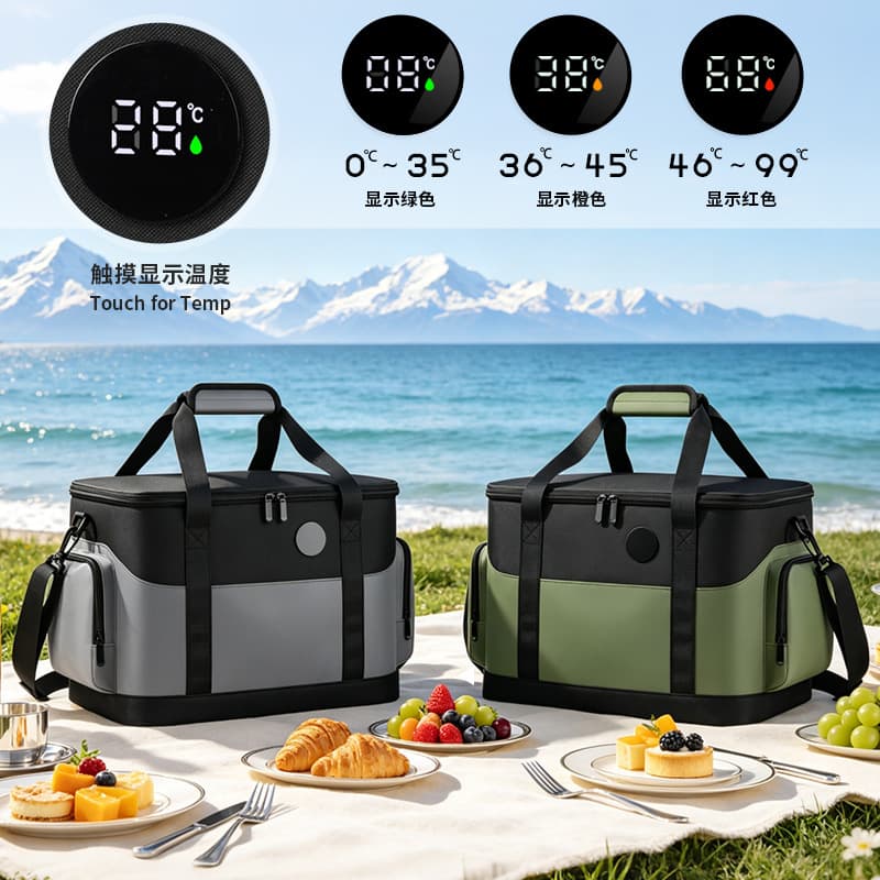 Cross-Border Waterproof Ice Bag, Large Capacity Car Insulated Bag, Oxford Cloth Storage Bag, Travel Cold-Keeping Bag, Thermal Camping Bag