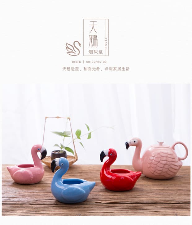 Ashtray Creative Stylish Fashionable Simple European Ceramic Home Living Room Decoration Office Ashtray
