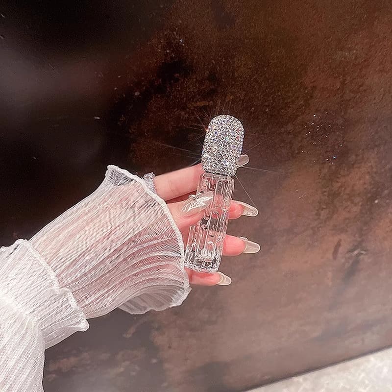 Light Luxury Perfume Atomizer Portable Exquisite 10ml Empty Bottle Diamond-Studded High Aesthetic Glass Spray Bottle Cross-Border Hot Sale