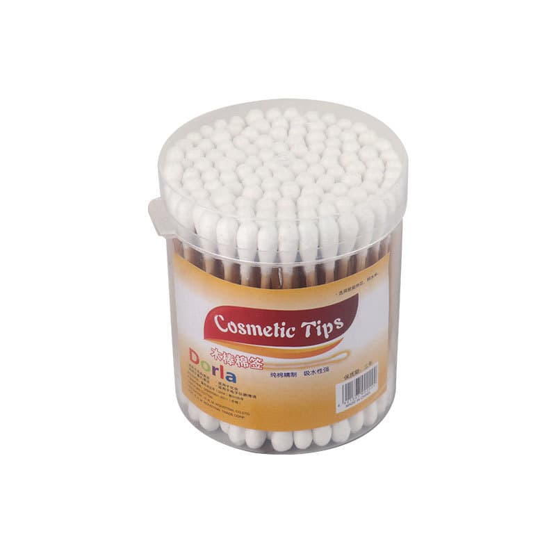 Double-Headed Cotton Swabs, Heart-Shaped Box, for Ear Cleaning & Makeup