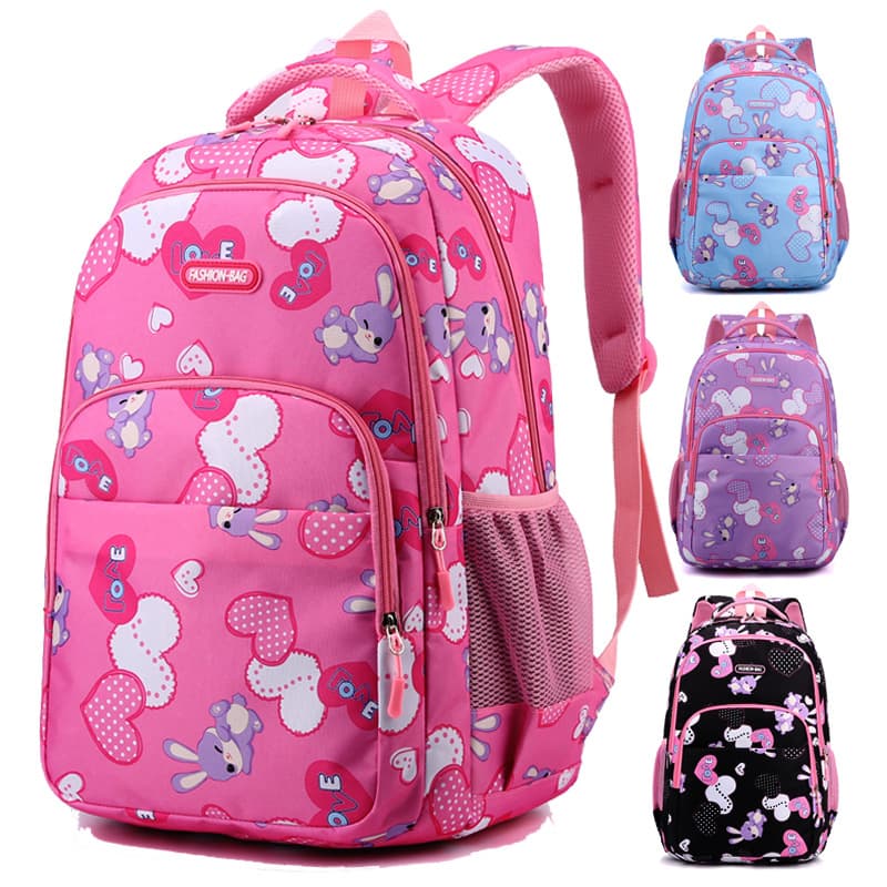 Cross-border wholesale rabbit backpack for primary and middle school students, boys and girls, sweet and cute casual backpack