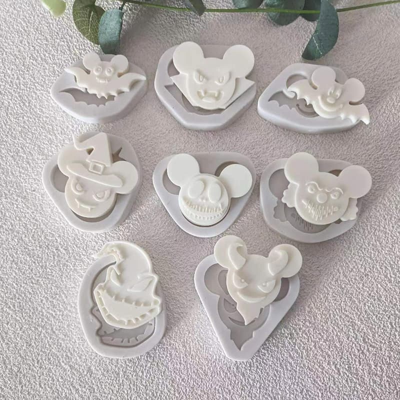 New Halloween Set Silicone Mold DIY Chocolate Cake Decoration Cookie Baking Fondant Silicone Mold