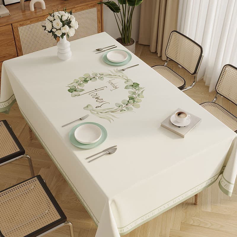 2024 new style small fresh tablecloth no-wash waterproof and oil-proof PVC dining table cloth tablecloth cover cloth coffee table tablecloth