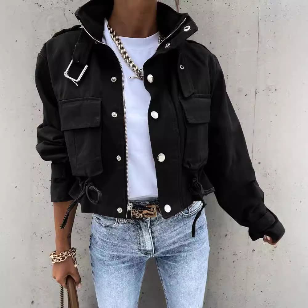 Spring Hot Sale Of The Season Short Printed Jacket Women's Casual Top Female Outerwear Full Sleeve Regular Type from Mainland China