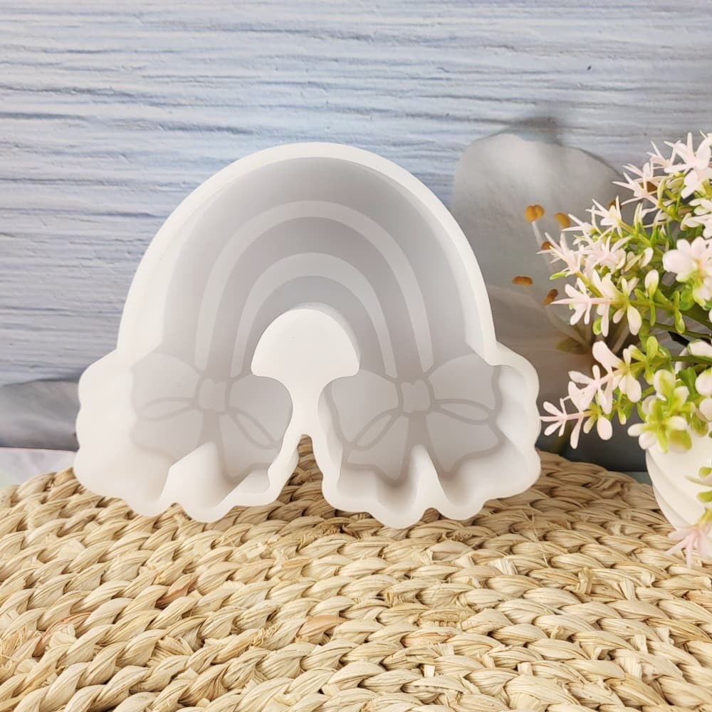 Z0105 Rainbow Bow Aroma Mold Crystal Epoxy Silicone Mold DIY Decoration Silicone Mold