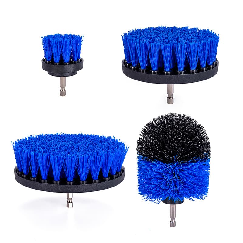 Amazon Hot Selling 4-Piece Car Wash Cleaning Kit Brush Set Floor Drill Tile Floor Brush Polishing Power Tool