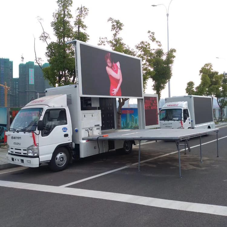 Advertising Vehicle Medium and Small Mobile Promotion Vehicle Mobile Stage Vehicle LED Video Display Vehicle Roadshow Vehicle