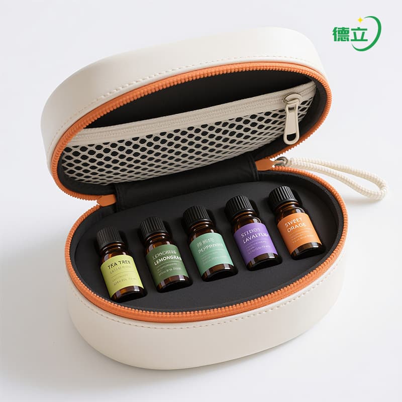 Cross-Border Essential Oil Bag 10ml Essential Oil Bottle Storage Box Hard Shell EVA Essential Oil Suitcase 30 Grid Essential Oil Storage