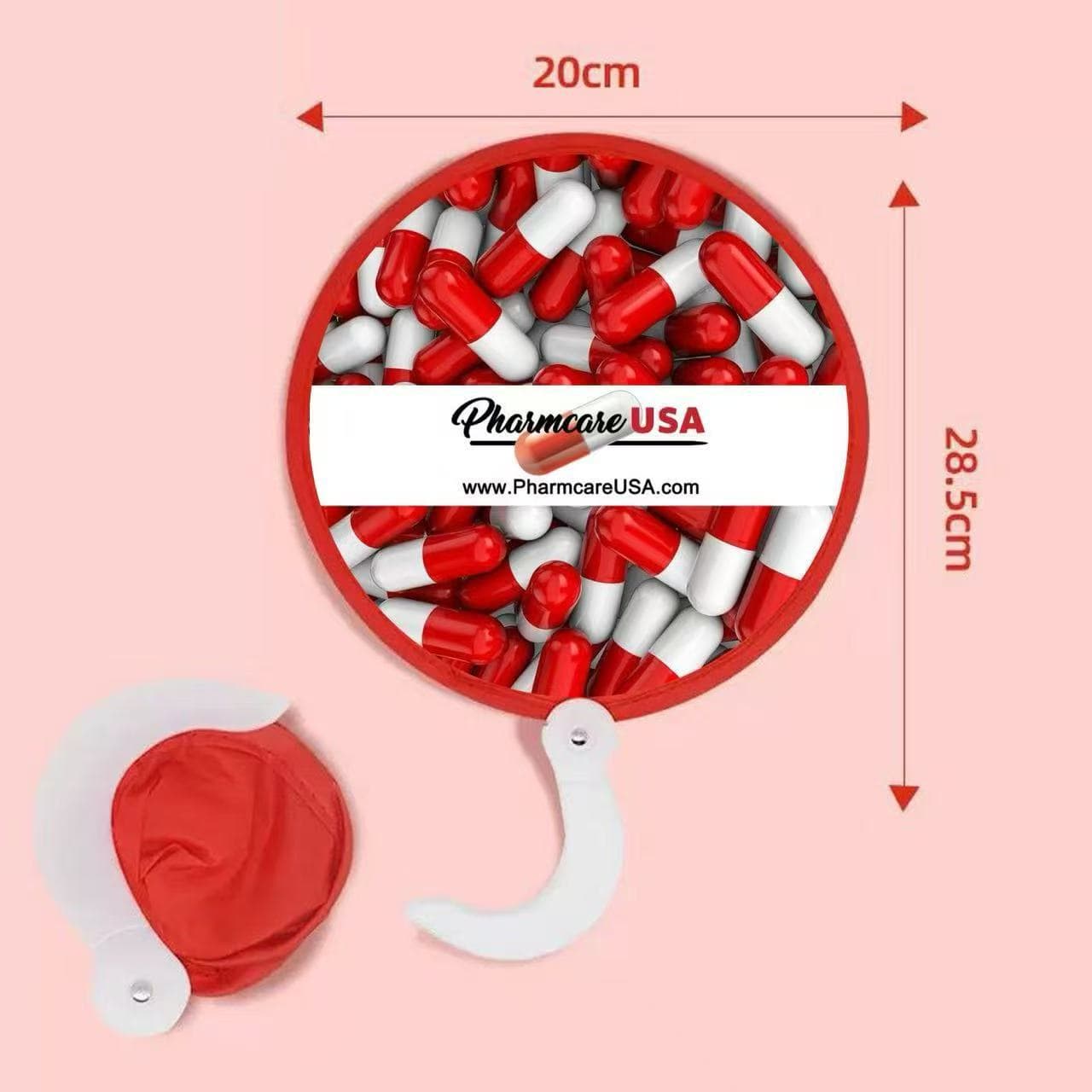 Custom Advertising Folding Fan, Round Fan, Promotional Reflector, Portable Folding Nylon Polyester Fan