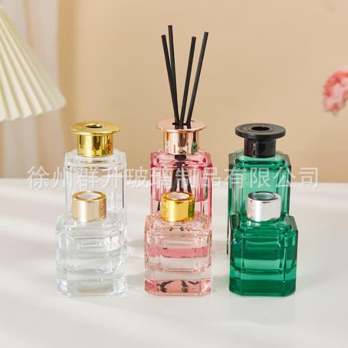 Factory Direct High-Appearance Multi-Faceted Clear Glass Aromatherapy Bottle Empty Bottle Reed Diffuser Bottle Essential Oil Sub-Bottle