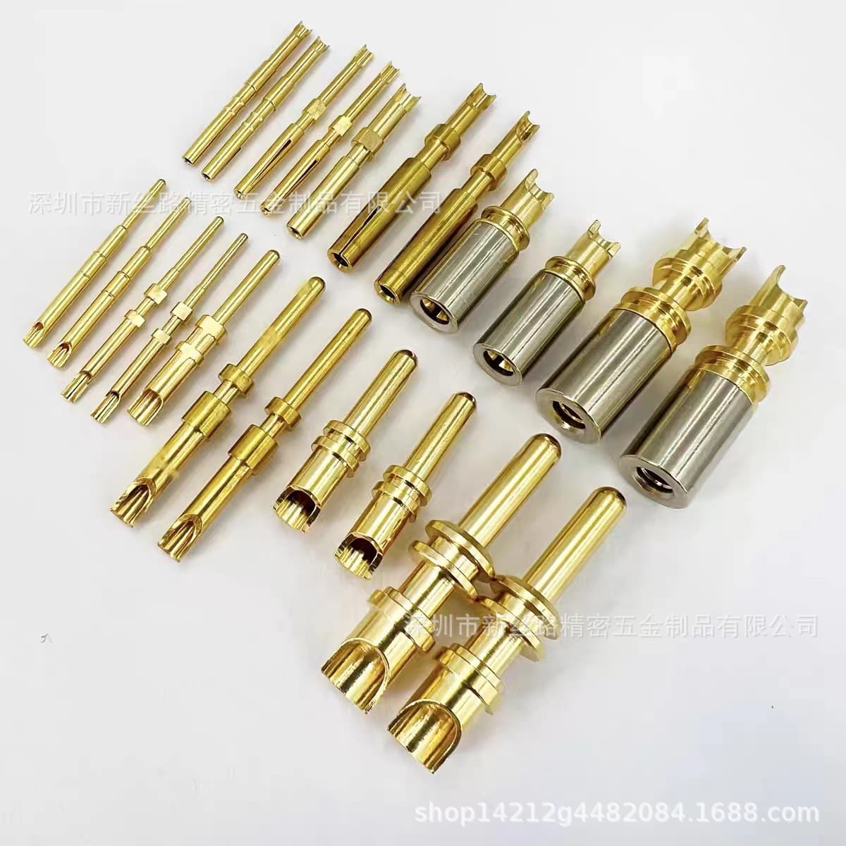 Customized waterproof solid gold-plated connector copper pins and sockets, aviation connector PIN pins, male and female plugs