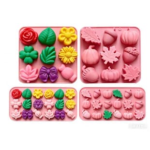 Multiple Styles Flower Chocolate Candy Jelly Shape Wax Bottle Candy Silicone Mold DIY Cake Decoration Baking Tools