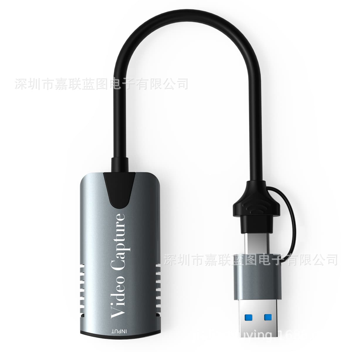 USB-C to HDMI Video Capture Card TYPE-C USB2.0 2-in-1 HD 4K Game Live Streaming Capture Device