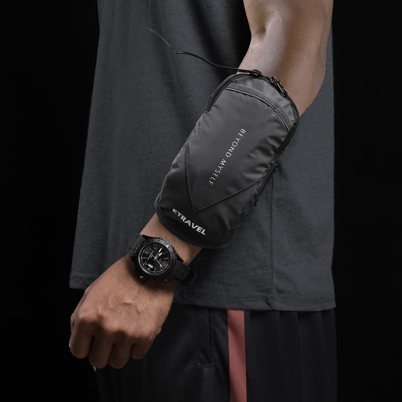 ETRAVEL Running Armband Multifunctional Lightweight Waterproof Sweatproof Full Night Reflective Fitness Sports Arm Bag