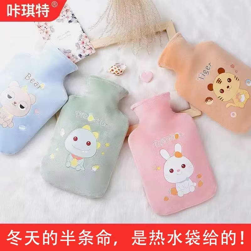 New Cartoon Fillable Hot Water Bag Waist Heat Therapy Plush Various Sizes Hot Water Bag Student Girl Cute Hand Warmer Wholesale