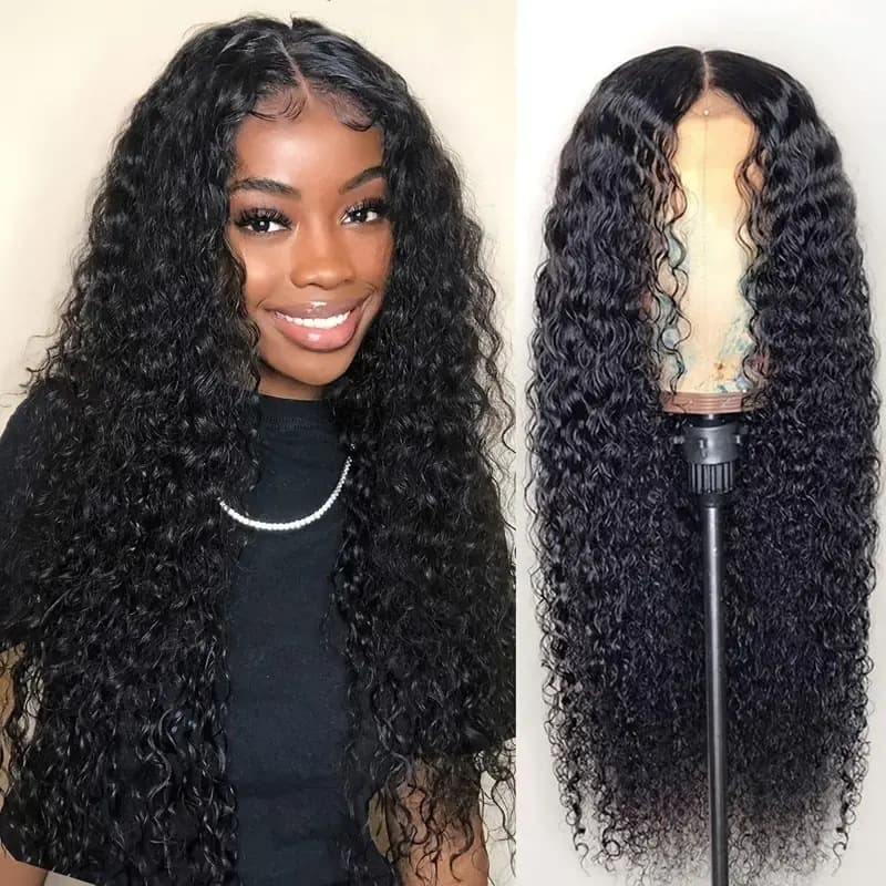 Fashionable European and American Small Curl Wig Hand Rolled Hairpiece African Front Lace Full Head Cover Natural Looking Long Curl