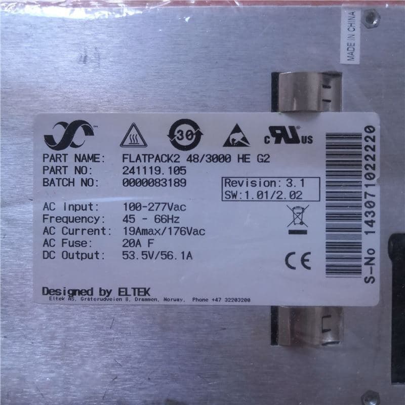 ELTEK Yida Module Flatpack2 48/3000 HE 241119.105 Second-Hand Removal Wholesale and Retail