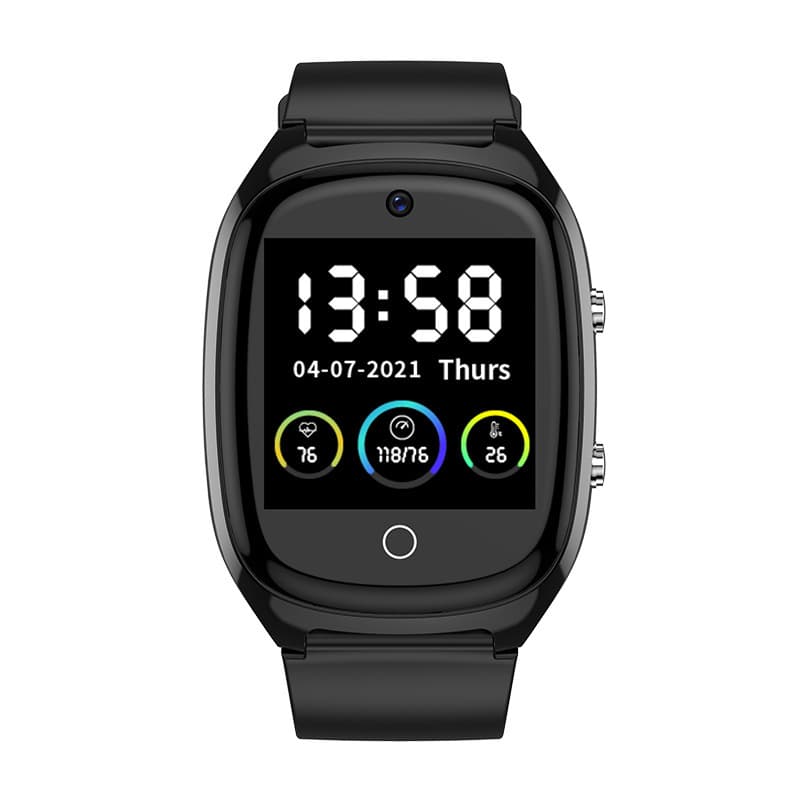 4G Senior Positioning Watch Heart Rate Blood Pressure Temperature Detection Bracelet SOS One-Key Emergency IP67 Waterproof