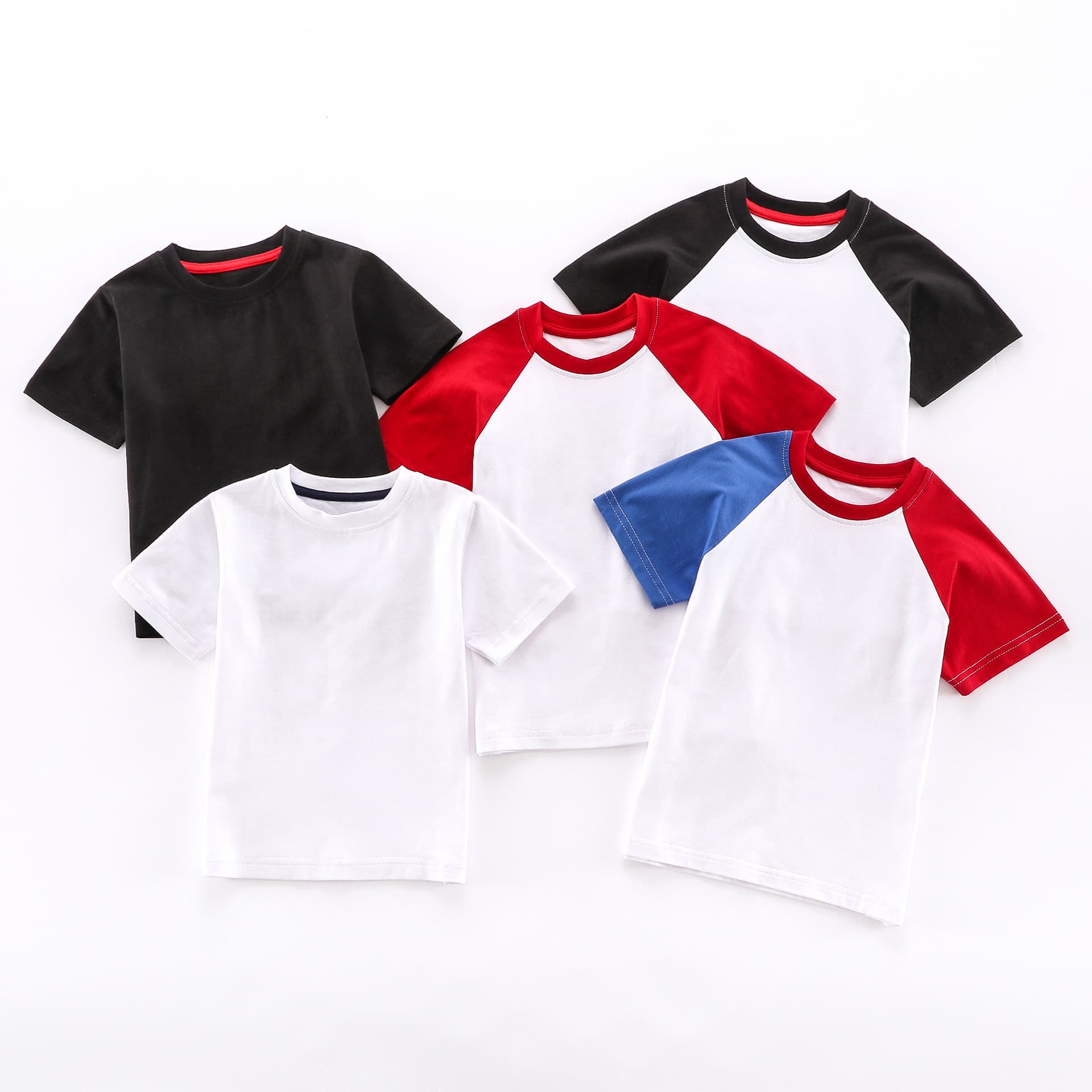 Children's Clothing Short Sleeve Custom T-Shirt Baby T-Shirt Kids Solid Blank T-Shirt Infant Short Sleeve Class Hand-Painted Custom