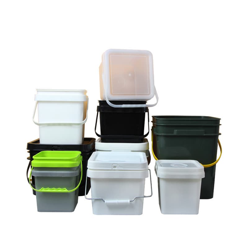 Wholesale 200ML-25L Square Plastic Buckets with Lids