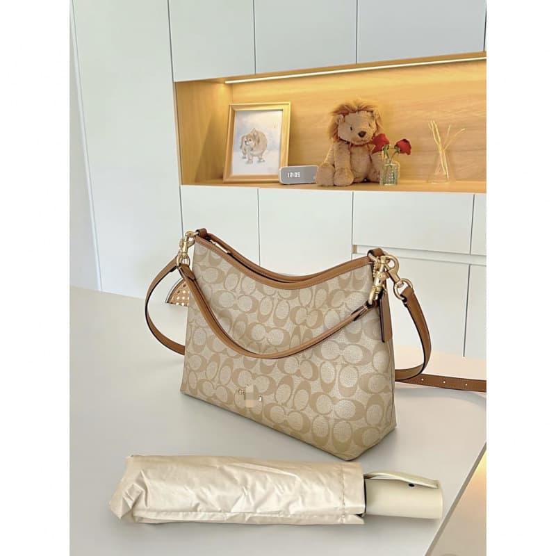 Kou's new classic hobo bag, medium-sized high-quality portable shoulder crossbody bag for women, new versatile drum shoulder strap