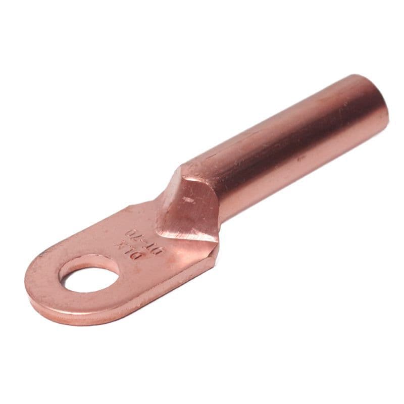 National Standard Purple Copper DT10-400mm² Thick Cable Lug, Oil-Blocking Connector with Acid-Washed Tinned Terminal