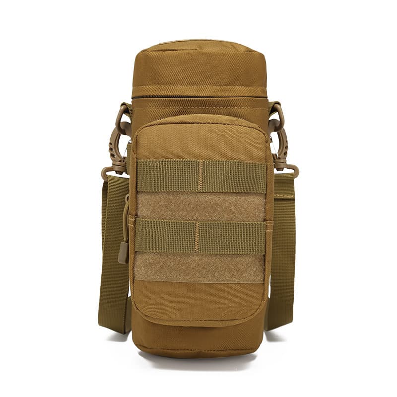 Sports Casual Bag Multifunctional Large Water Bottle Cup Holder Tactical Hanging Bag Camouflage Single Shoulder Bag Men's Crossbody Bag Mountaineering