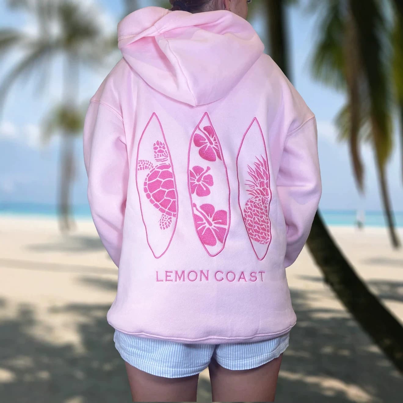 2026 Women's Autumn American Retro Trend New Women's Sweater Letter Printed Drop Shoulder Sleeves Ready-made Women's Hoodie
