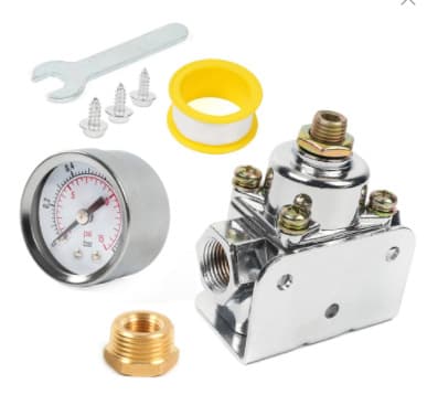 Car Modification Accessories Upgrade 3/8 Zinc Alloy Carburetor Fuel Valve 12-804 Fuel Pressure Regulator