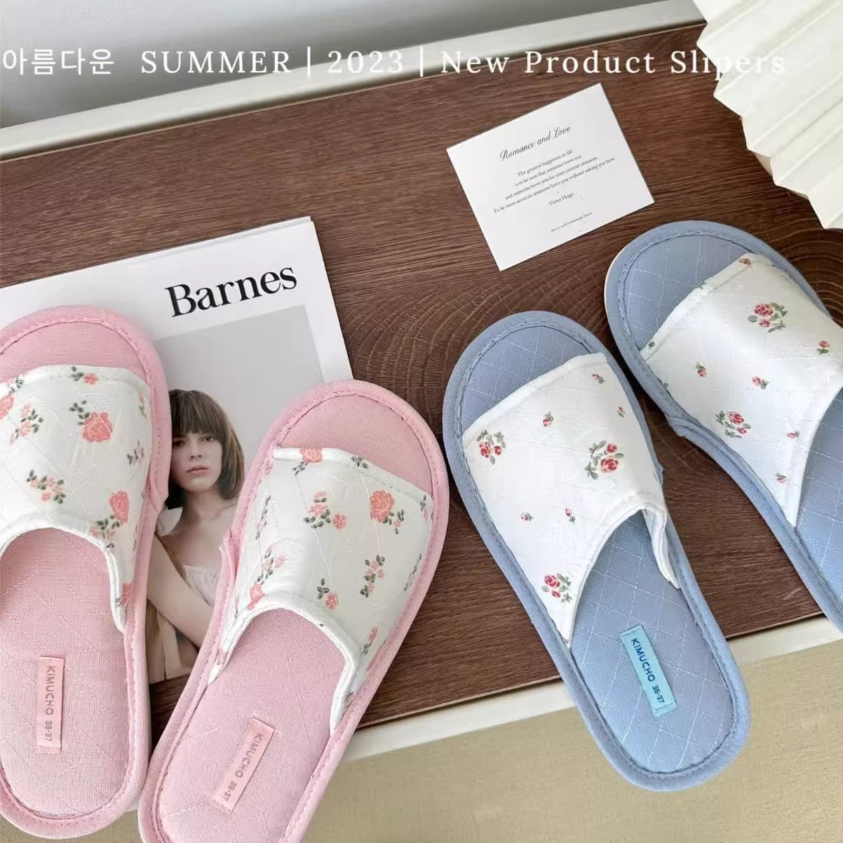 Cheongsam Button Style Winter Plush Open-Toe House Slippers, Women's Fall Winter Warm Cotton Slippers Home Shoes