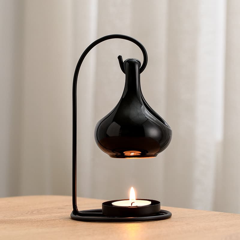 Black hanging stove creative aromatherapy stove essential oil lamp stove scented wax stove household candle lamp stove Amazon cross-border spot