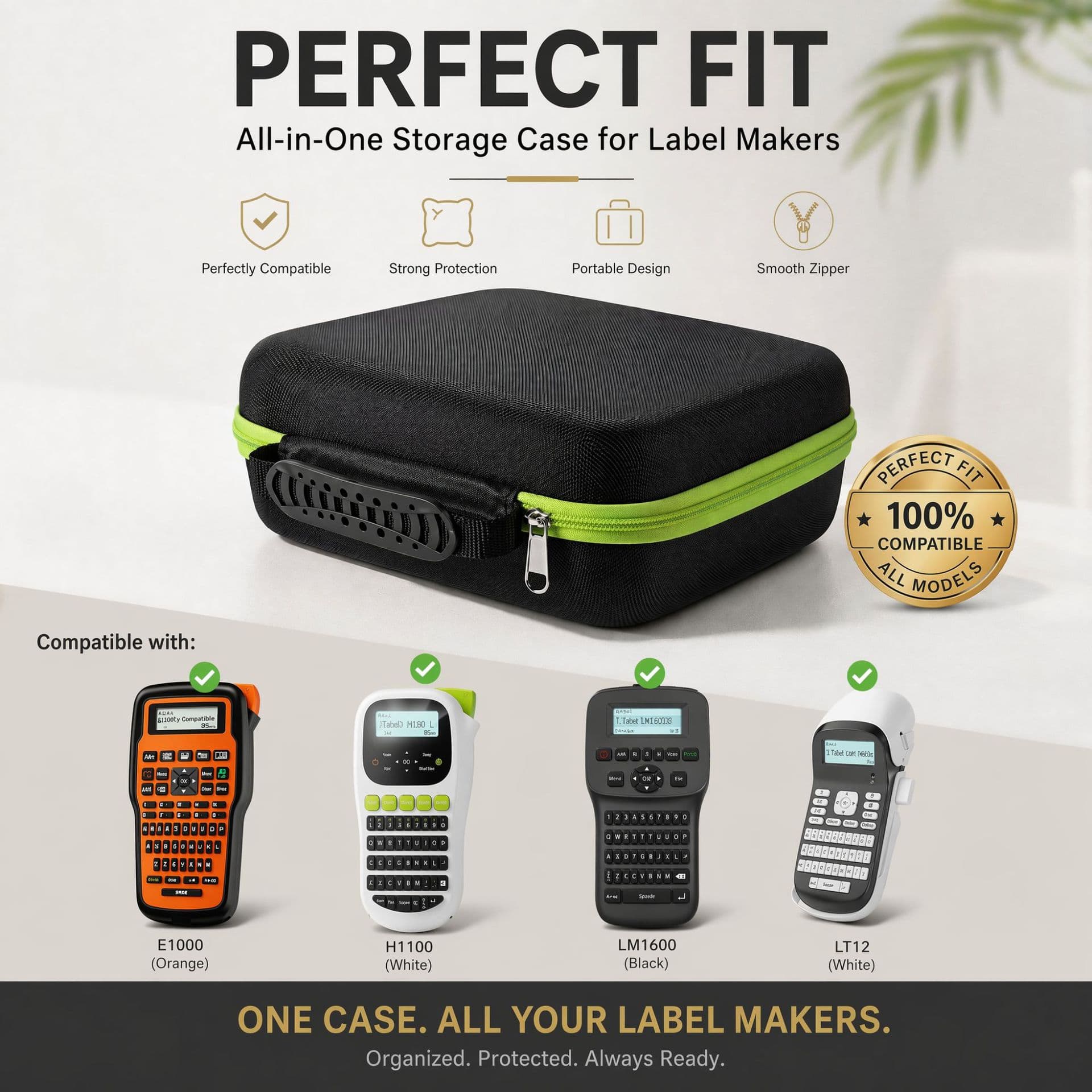 Storage Bag, Compatible with Label Printers E1000, LM1600, H1100, LM1600 Portable Label Maker