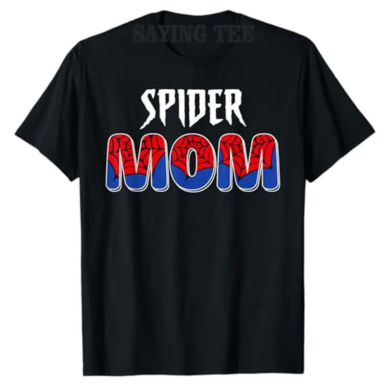 【Cross-border EU Size】Funny Spider Mom for Women Girls Love T-Shirt