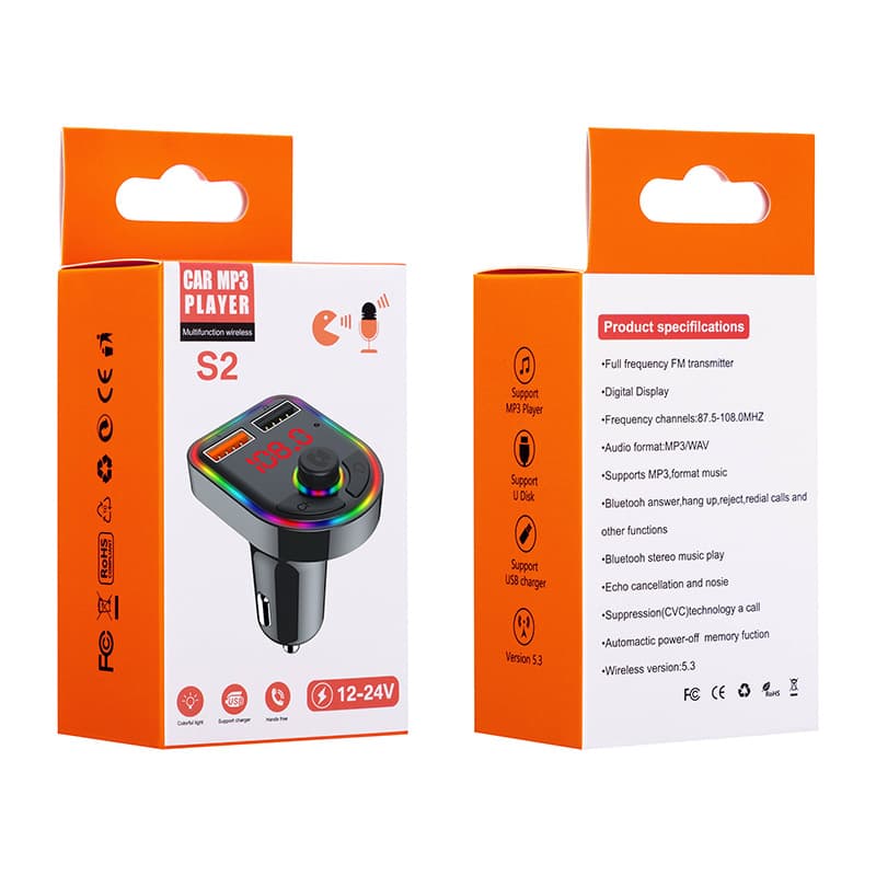 Car Bluetooth MP3 Player Smart Bluetooth Calling One-Button Answer/Hang Up Audio Video Navigation Car MP3