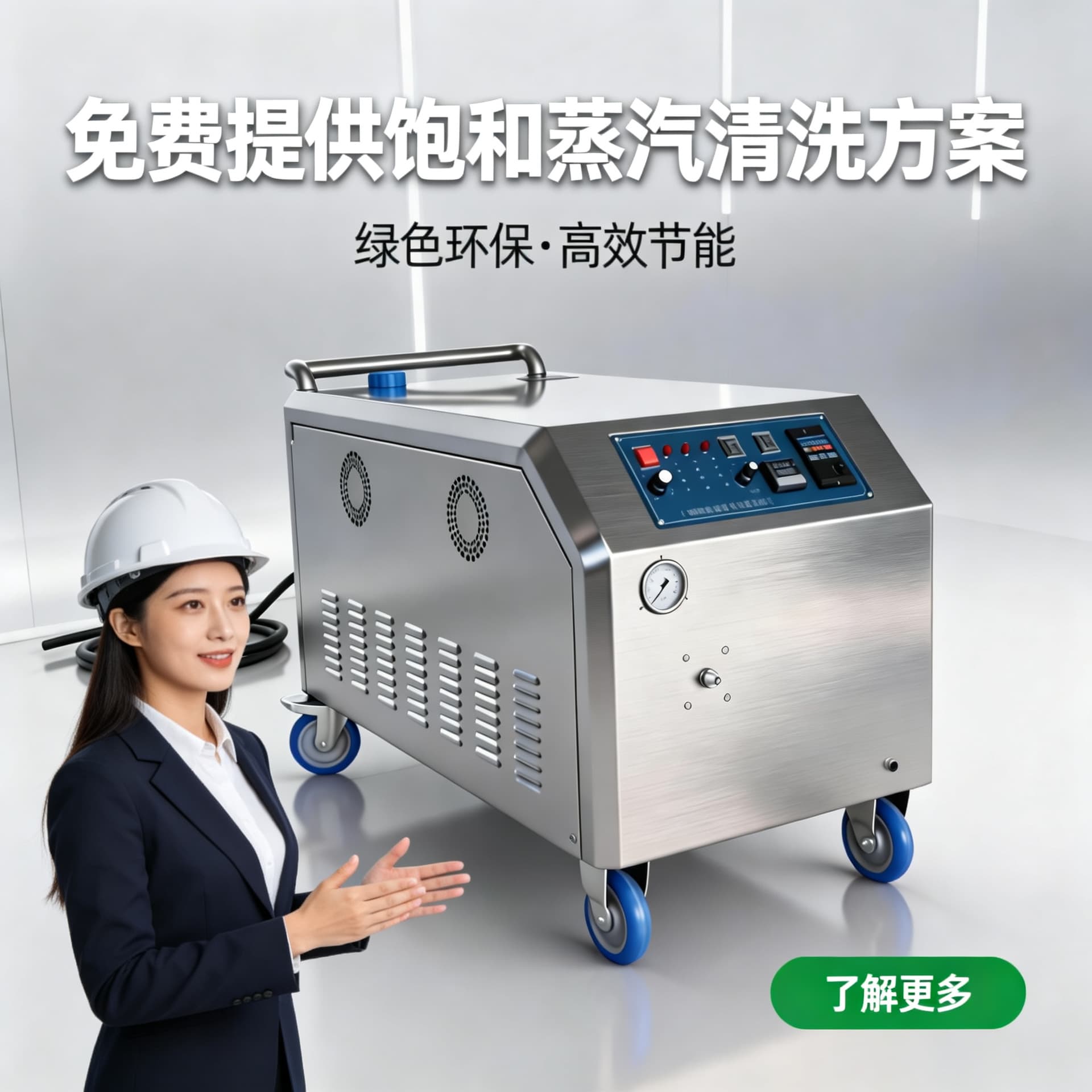 Industrial Steam Cleaning Machine JNX-36 Stainless Steel Equipment Surface High-Temperature Cleaner