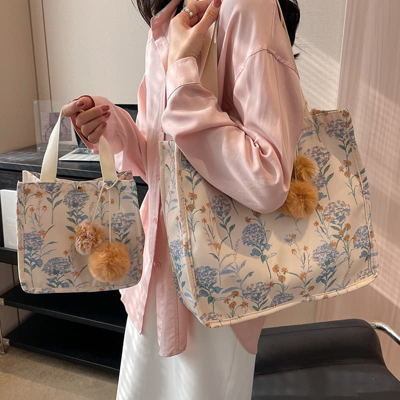 High School Student Large Capacity Tote Bag for Women 2026 Fashion Commuter Shopping Bag Ins Style Shoulder Handbag Y8