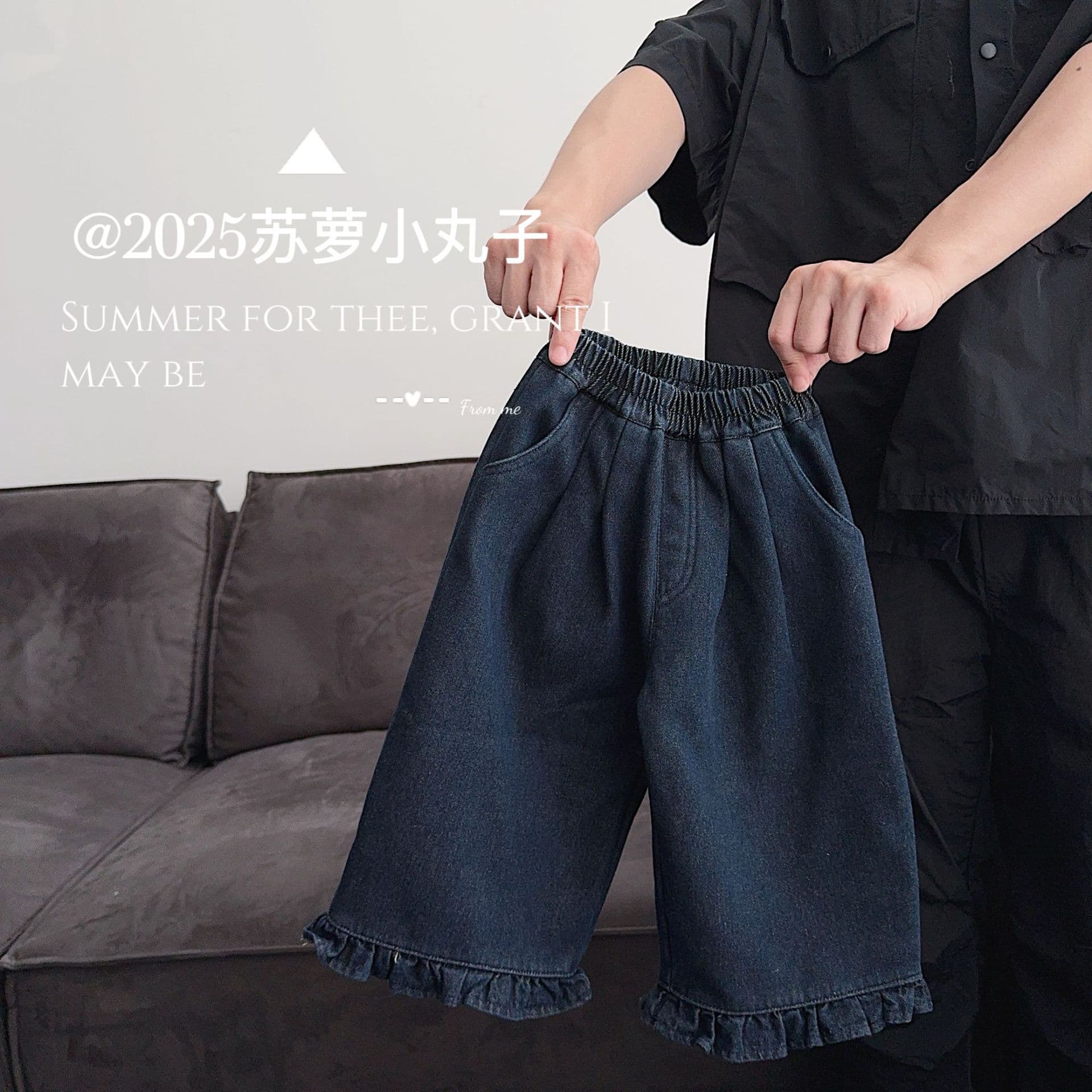 2025 autumn and winter 0-4 years old girls and babies plus velvet and thickened fashionable casual straight pants jeans