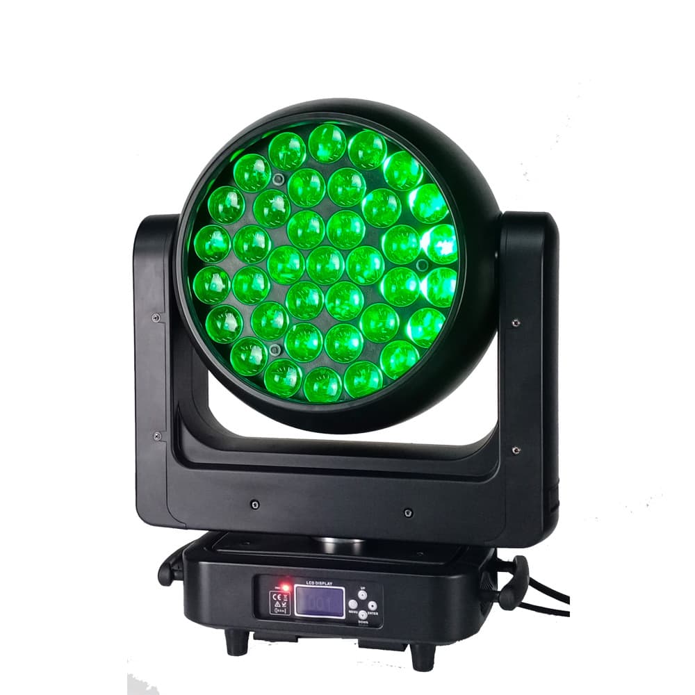 37x25W RGBW 4-in-1 Zoom Moving Head Effect Light, Stage Lighting Equipment, Factory Direct Background Light