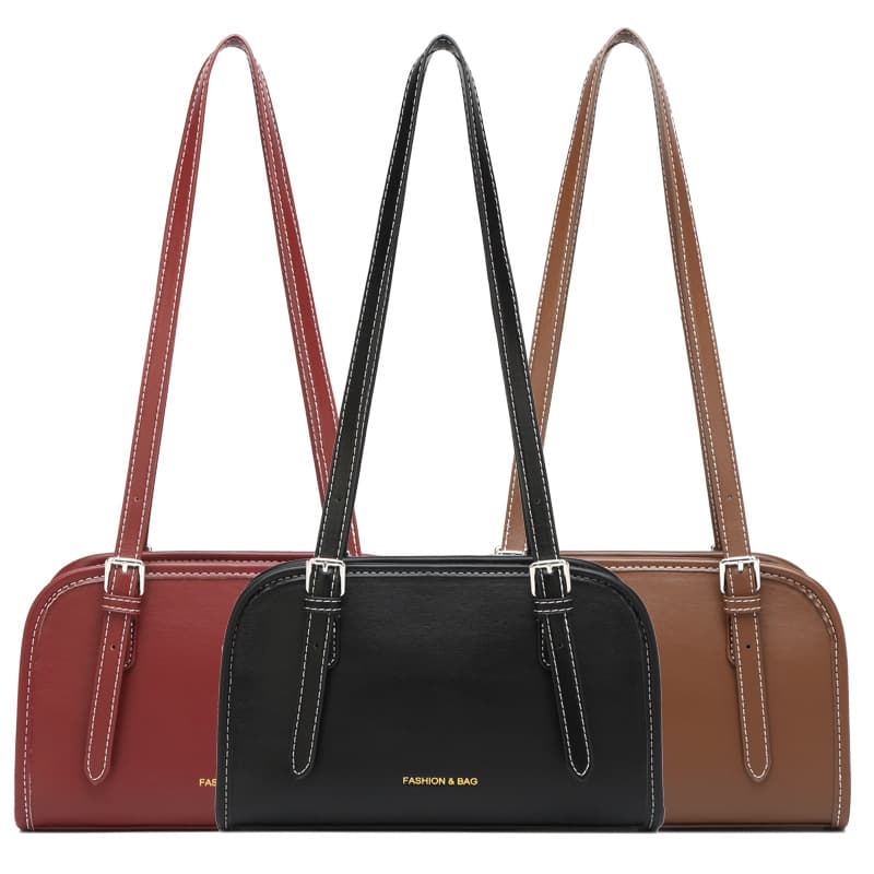 Source manufacturer foreign trade women's bag 2025 new trendy fashion handbag simple niche underarm bag shoulder bag wholesale