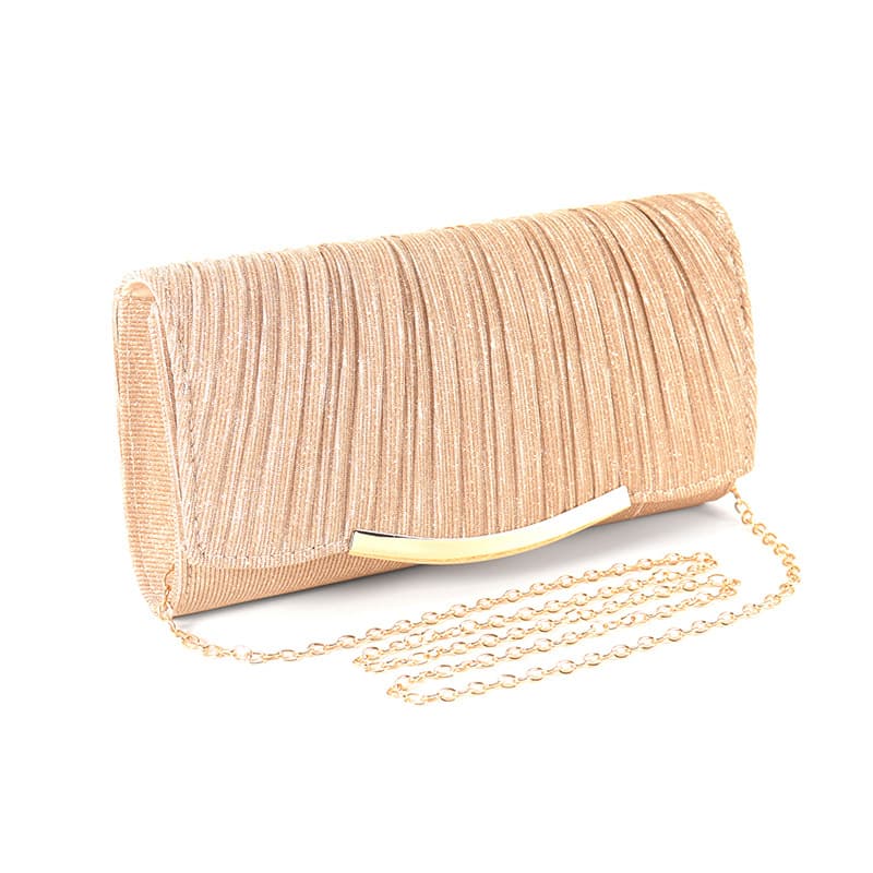 New Women's Solid Color Evening Dress Bag Flip Cover Wedding Dress Chain Bag Ladies Evening Party Fashionable Handbag