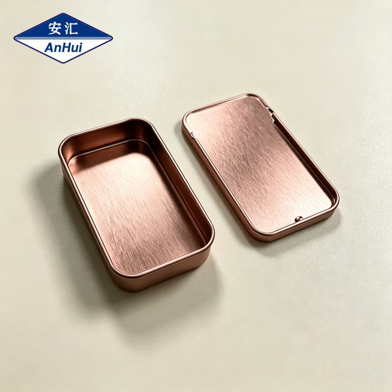 Connected Candy Push-Pull Quick-Apply Eyebrow Soap Packaging Thin Small Tin Box Game Thumb Finger Sleeve Flat Sliding Lid Box