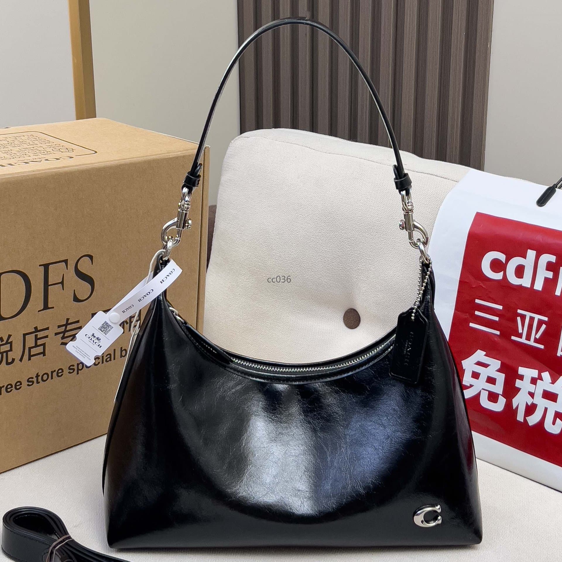 High Quality Coach-brand New Juliet Single Shoulder Underarm Bag Waxed Leather Hobo Crossbody Handbag Shoulder Bag